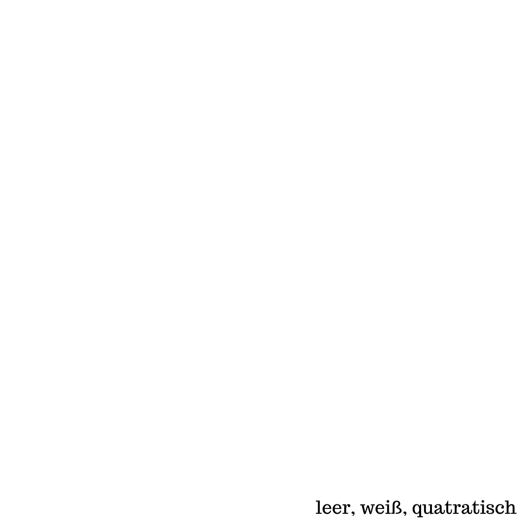Einzelner Magnet: leer in weiß- quatratisch